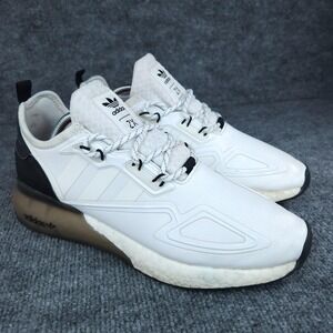 Adidas ZX 2K Boost Shoes Mens Size 9.5 White Black Running Originals S42834
